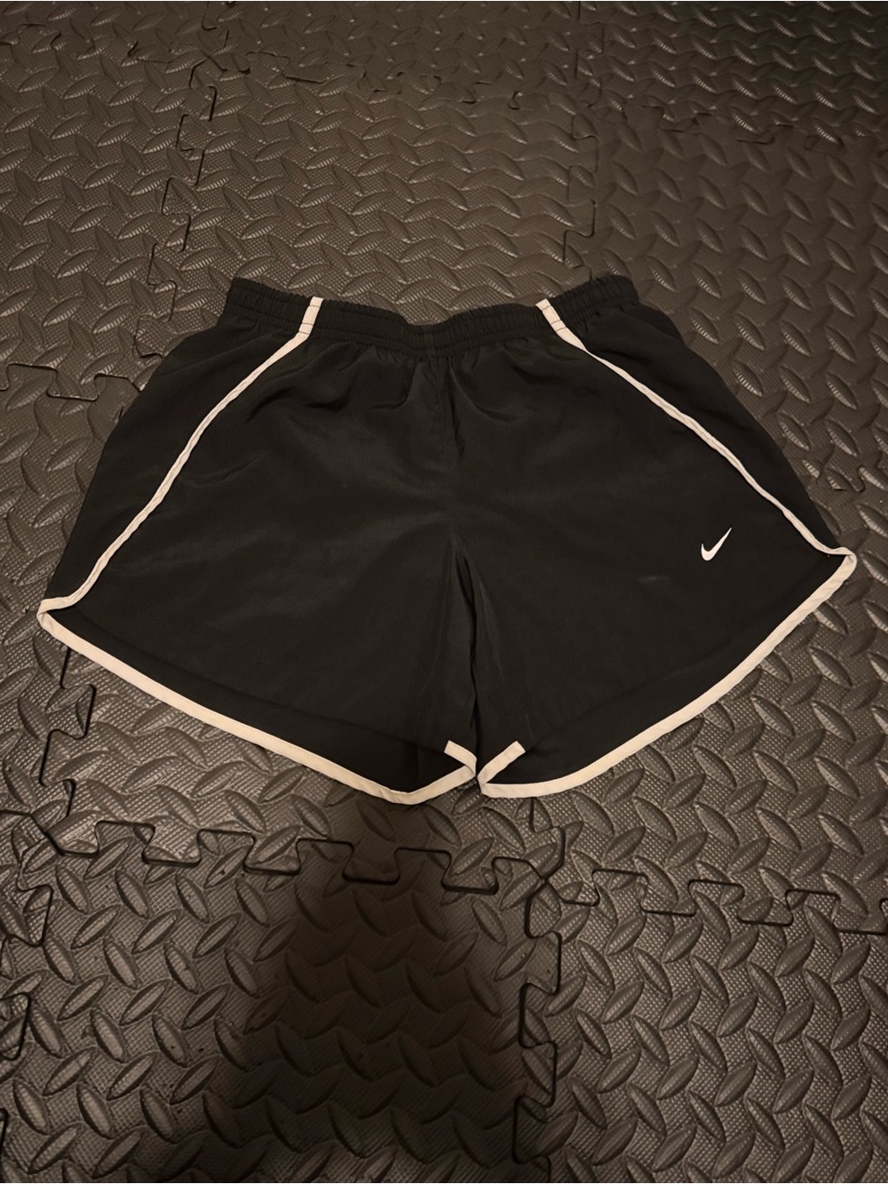 Nike Girl’s Black Running Shorts with White Trim